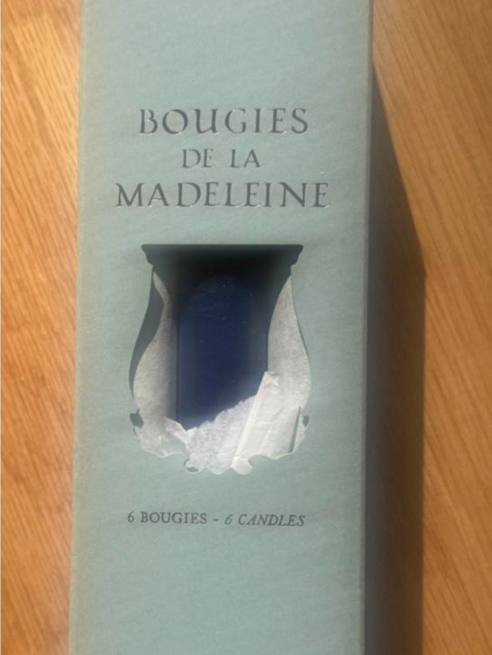Cire Trudon Bougies de la Madeleine blue Candles - Pack of 6